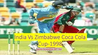 Coca- Cola Champions Trophy- 1998, India vs Zimbabwe ODI Cricket Highlights