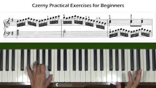 Czerny Practical Exercises for Beginners Op. 599, No. 59 Piano Tutorial