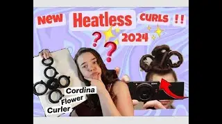 I review a new heatless curl product - Cordina Hair Flower * SHOCKING RESULTS*