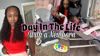 Day In The Life w/ a Newborn: cooking 🍝 | paid collabs 💸 ft. Forgirl Forever Wig