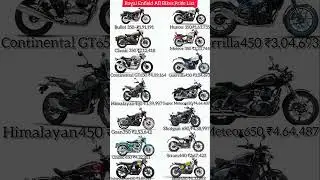 Royal Enfield All Bikes Price List 2025 | Updated On-Road Prices#RoyalEnfield #RoyalEnfield2025