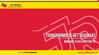 Montage staalconstructie bij transformatie Het Juvenaat