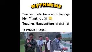 me bhibdoctor banunga ese to 😁 #shorts#handwriting#meme