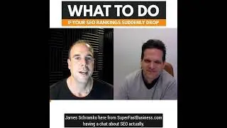 What to do if your SEO rankings suddenly drop
