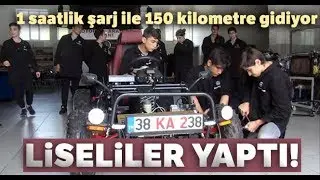 Liseli Öğrenciler Elektrikli Araba Tasarladı