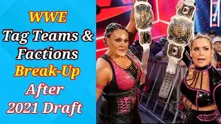 WWE Tag Teams Break Up After 2021 WWE Draft | WWE Factions Separate Due to 2021 Draft |Perfect Champ