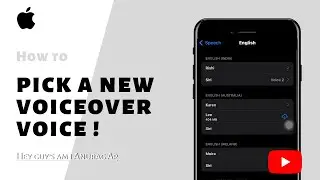 How to pick a new voiceover voice! | #iphone