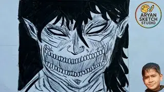 how to draw Eren Yeager Titan form II Eren Yeager Sktech II Anime drawing #drawing #pencildrawing