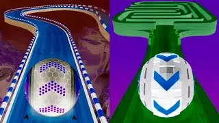 Going Balls Vs Rolling Ball Sky Escape Gameplay SpeedRun | Video Reverse Mobile Game🔥 Android Games