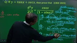 If y= tanx+ secx, then prove that d^2y/dx^2 = cosx/(1- sinx)^2