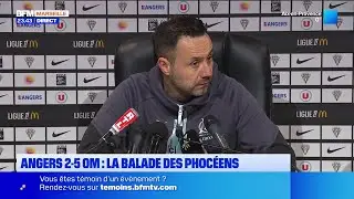 Roberto De Zerbi regrette les 2 buts encaissés par l'OM ce soir à Angers