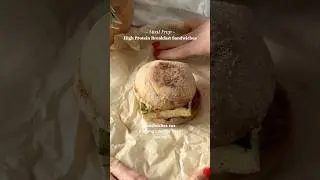 High protein breakfast sandwiches for meal prep! Freezer friendly.😊 #healthyrecipes #cookingathome