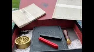 Unboxing Game of Thrones HBO House Targaryen Deluxe Stationary Set English