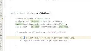 How to Select a File Using Java JFIleChooser (Simple)