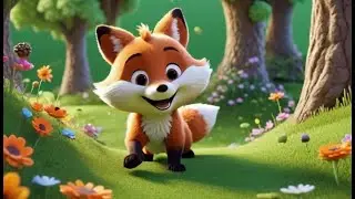 Fuzzy Fox Slides Down Fast | Action Song for Kids | Learn Speed and Motion with Fun Rhymes