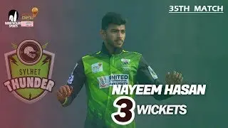 Nayeem Hasan's 3 Wickets Against Cumilla Warriors | 35th Match | Season 7 | Bangabandhu BPL 2019-20