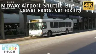 ⁴ᴷ⁶⁰ Chicago Midway Airport Shuttle Bus - Gillig Low-Floor 35' Economy Lot #035