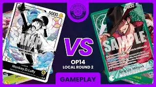 OP14-EB04 OPTCG Battle | ST29 Y Luffy vs G Mihawk | Round 2 | Table 1 | PlayedisPlayed