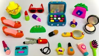 DIY How To Make Polymer Clay Miniature Barbie Makeup Set