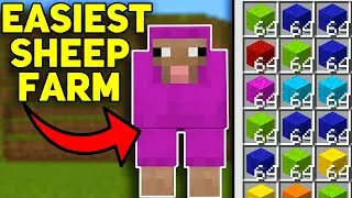 EASIEST AUTOMATIC WOOL Farm Minecraft 1.20+