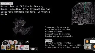 Liubov Tupikina: Networks Methods for Analysis of Participatory City Projects