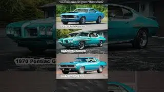 Mustang Boss 429, GTO The Judge or Hemi Cuda? Which one is your favorite?
