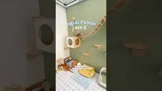 DEKOR KANDANG KUCING JADI APARTEMEN 😻 kamarku kalah estetik ini mah 🫵🏻