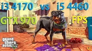 i3 4170 vs i5 4460 | GTX 970 GTA 5 CPU TEST 4K VIDEO