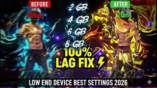​Free Fire Lag Fix 2026:  2GB, 4GB RAM Lag Problem Solved! ✅