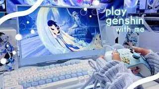 【play with me】🌙 原神 🌙/コロンビーナちゃんお迎え！まさかの餅武器まで…！？【genshin impact】60 min of game play┊jp dub, Columbina