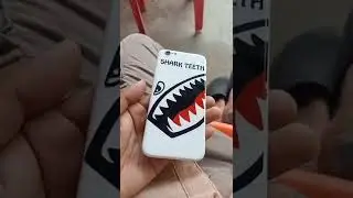 Sticker Shark teeth on Iphone 6 📱📱📱