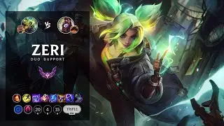 Zeri Support vs Lulu - EUW Master Patch 12.14