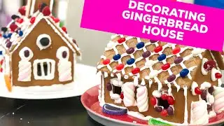 Decorating Gingerbread House from Ikea with Skyhighgummies