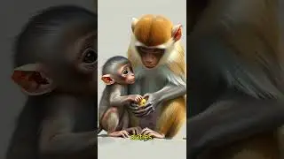 how monkey involve in parenting  #wildlife #monkey #parenting
