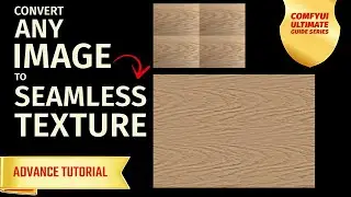convert any images to seamless texture with Ai in ComfyUI