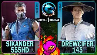 MK1 Sikander555HD (SUB-ZERO) VS Drewcifer145 (RAIDEN)🥊Mortal Kombat 1🥊4K 60ᶠᵖˢ