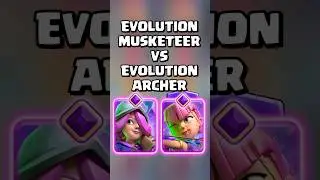 Эволюционировавший мушкетёр против эволюционировавших лучников 🎯 #clashroyale #шорты