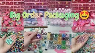Acrylic Sphere Pendant/Oil painting/Bling Glass/💎beads😱 big order #luckygame #luckybeads 