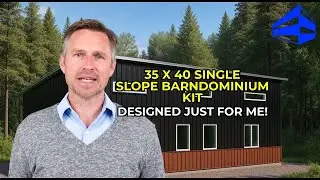Discover Your Dream Home: Custom 35x40 Single-Slope Barndominium Kit!