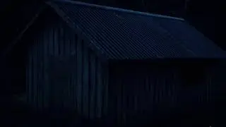 Quiet Evening Rain on Metal Roof with Gentle Thunder | Sleep & Focus ASMR