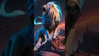 Let's look at the lion+alien hybrid #ai #animals #trending #alien #lion #animalfusion