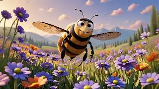 Five Busy Bees Buzz Buzz Buzz | Insect Song for Kids | Nursery Rhymes and Baby Songs