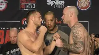 Bellator 186 Weigh Ins : Logan Storley vs  Matt Secor
