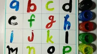 Learn A for Apple 🍎 B for Ball 🏀| Learn alphabets with colors| Learn abcd | Alphabets 