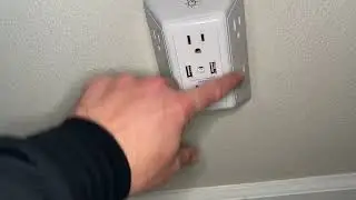 USB Wall Charger Outlet Extender, Surge Protector, Automatic Night Light