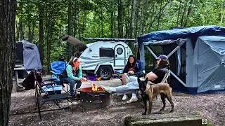 Early Autumn Vlog | ASMR Camping | Northwoods Wisconsin