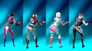 Fortnite Too Sweet Emote With Bachii Brite Raider Arachne Guilded Skully Skin Thicc 🍑😜😍 Who Won ?