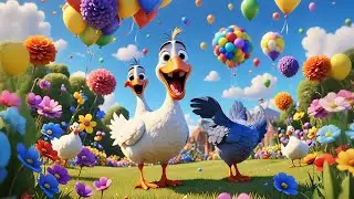 One Giggly Goose Goes Wobble Wobble | Fun Movement Song for Kids | Nursery Rhymes and Baby Songs