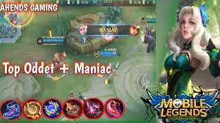 Oddet game play+Maniac! build top global oddet! game play pro Player oddet~mlbb