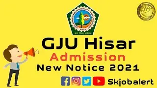 GJU Admission Updates 2021 | GJU UG and PG Admission 2021-22 | How to Apply Online|